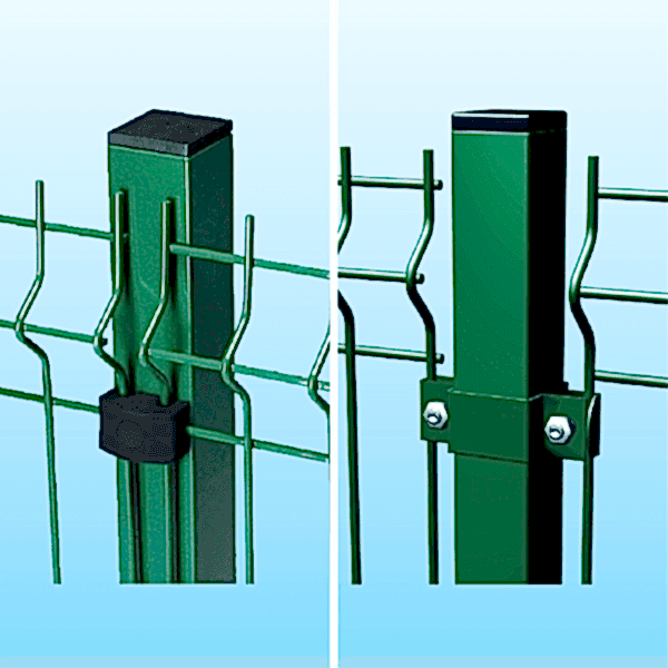 Cancellata JOLLY - collare doppio quadro mm 50x50 PFZ verde/antracite - immagine 3