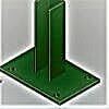 800x0 Supporti quadro verde zinc01 2 - recinzioni Lombardia - Pali - Reti